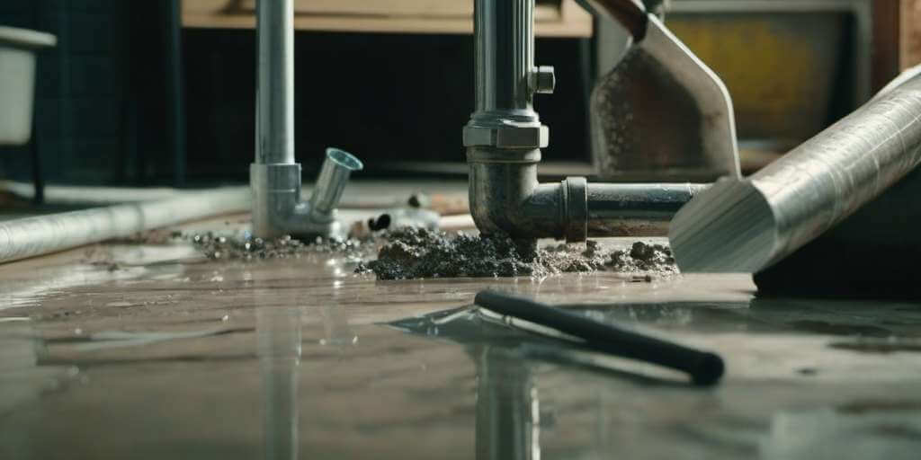 Reparacion fuga agua tuberia plomo - fontaneros sant cugat